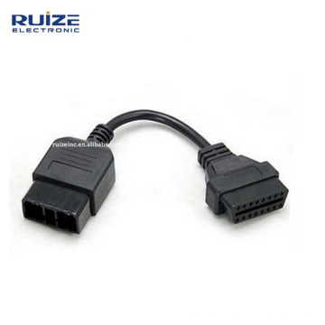 9Pin Male to OBD OBD2 OBDII DLC 16 Pin 16Pin Female Car Diagnostic Tool Adapter Converter Cable